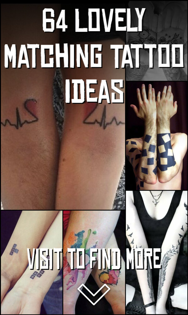 64 Lovely Matching Tattoo Ideas