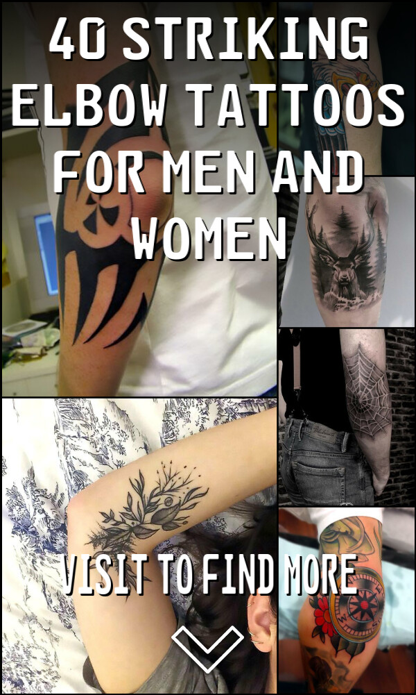 40 Striking Elbow Tattoos for Men and Women