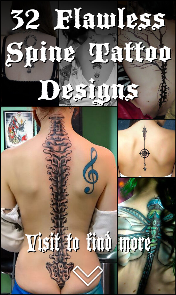 32 Flawless Spine Tattoo Designs