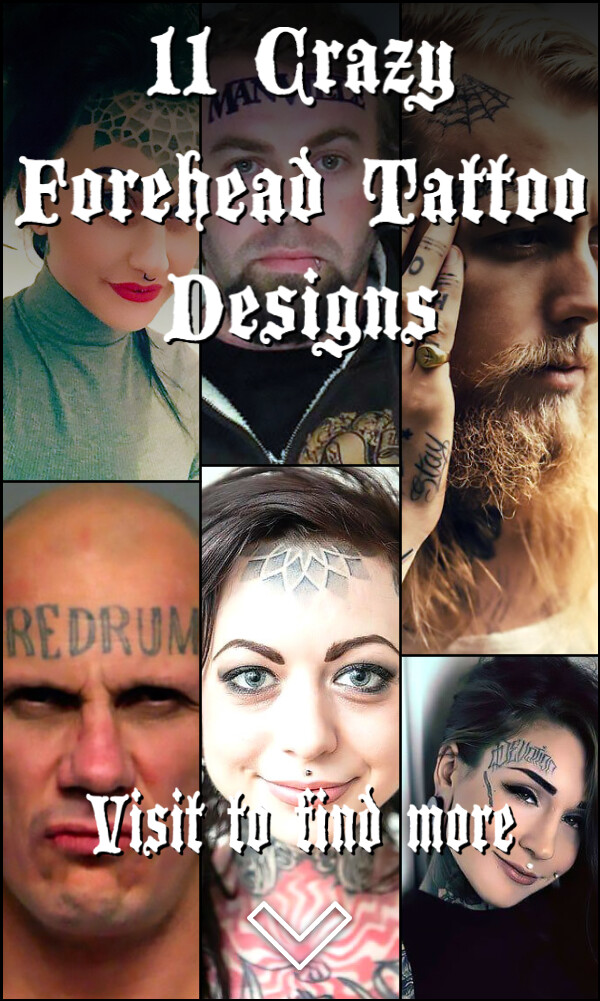 11 Crazy Forehead Tattoo Designs