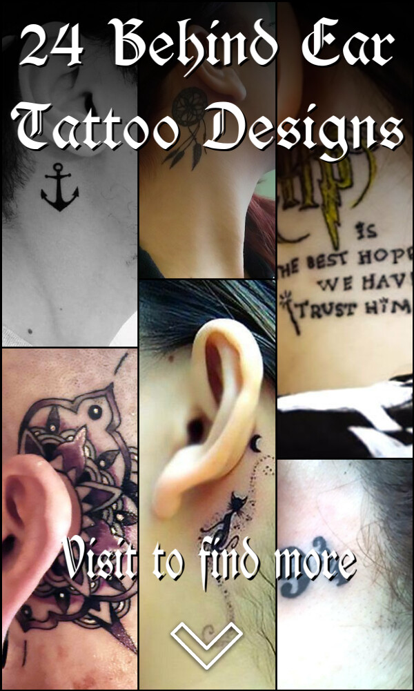 24 Behind Ear Tattoo Designs