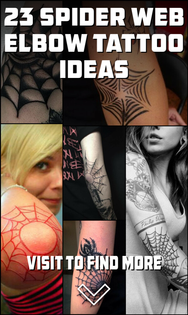 23 Spider Web Elbow Tattoo Ideas