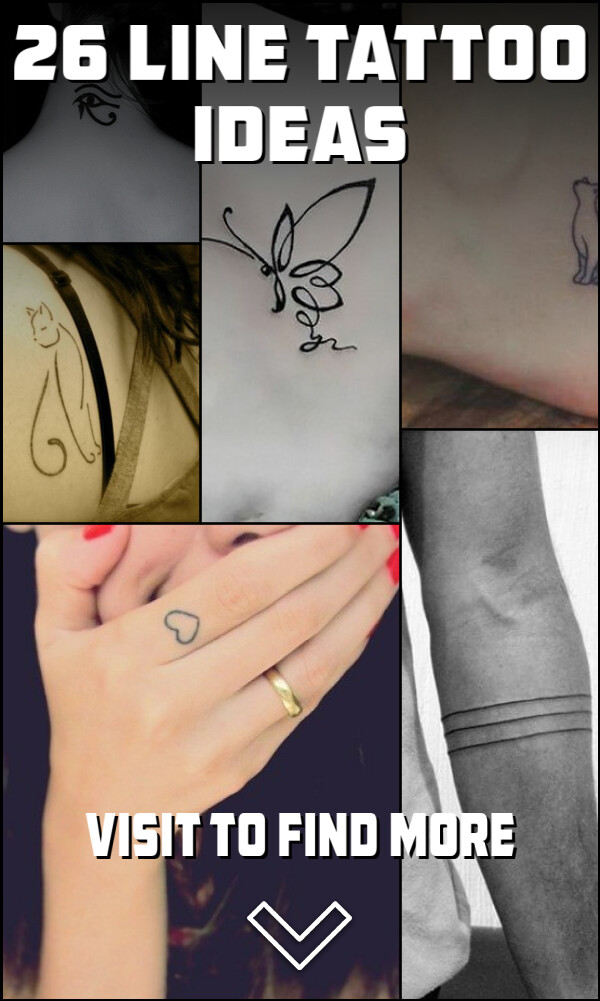 26 Line Tattoo Ideas