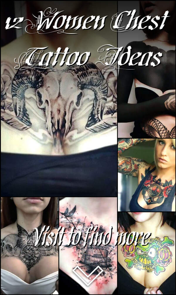 12 Women Chest Tattoo Ideas