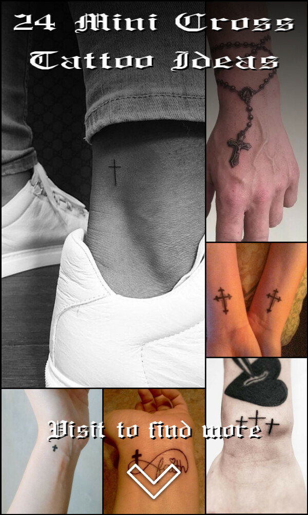 24 Mini Cross Tattoo Ideas