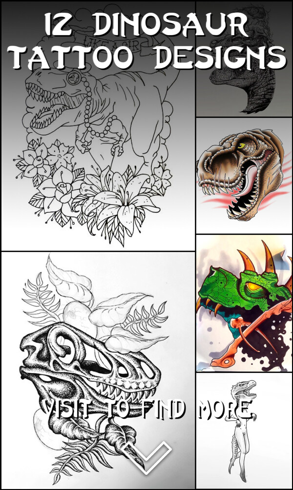 12 Dinosaur Tattoo Designs