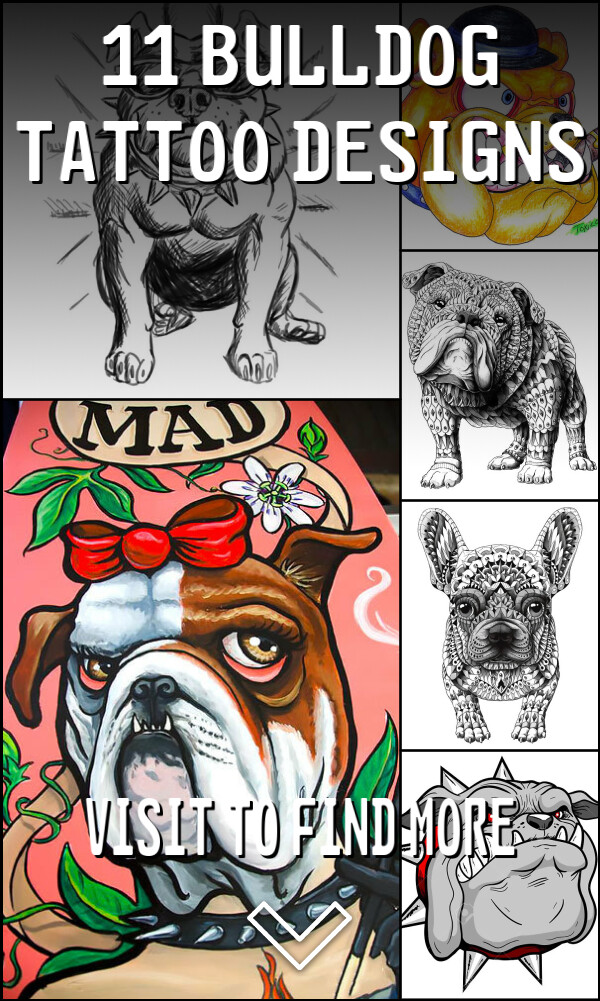 11 Bulldog Tattoo Designs