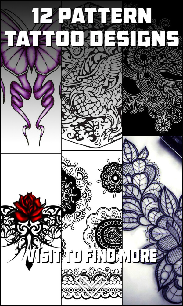 12 Pattern Tattoo Designs