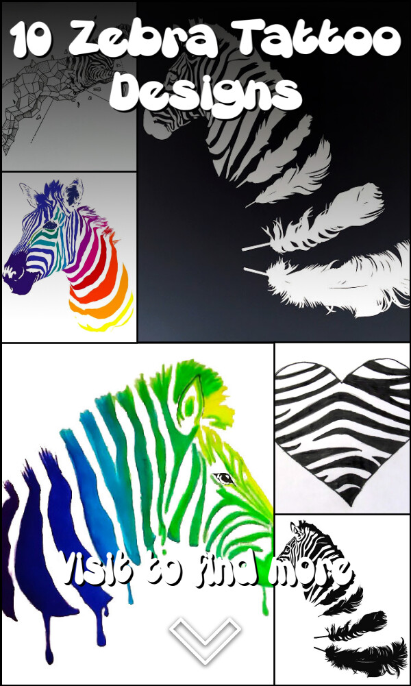 10 Zebra Tattoo Designs