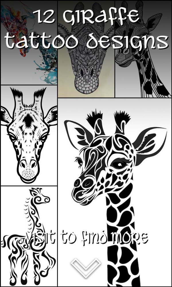 12 Giraffe Tattoo Designs