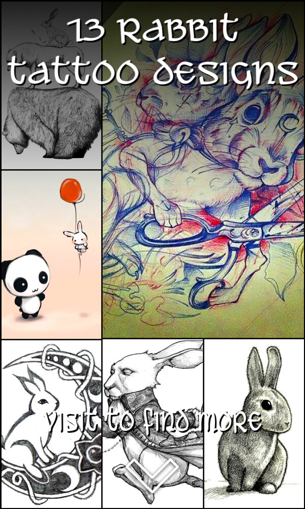 13 Rabbit Tattoo Designs