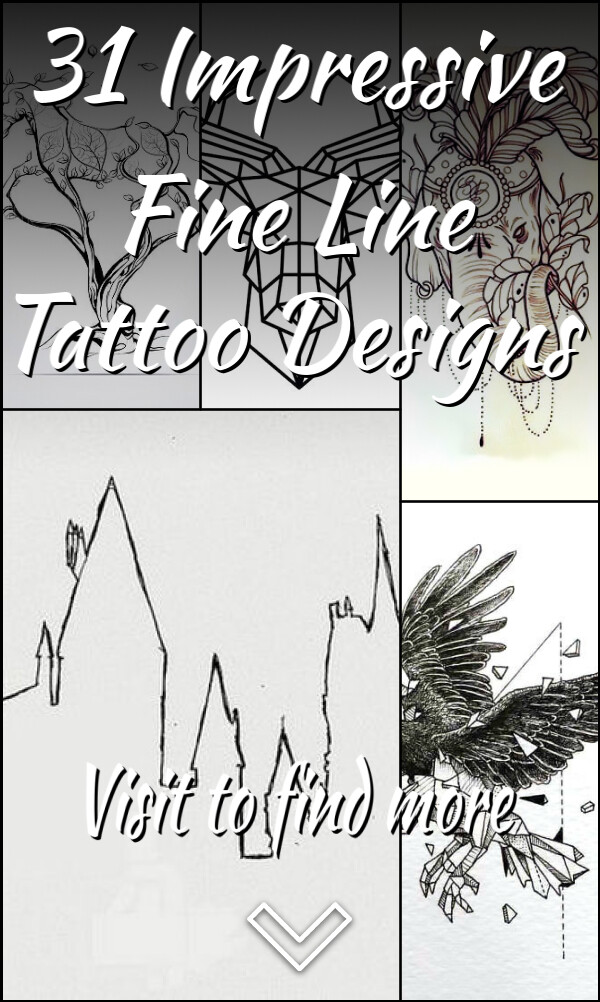 31 Impressive Fine Line Tattoo Designs