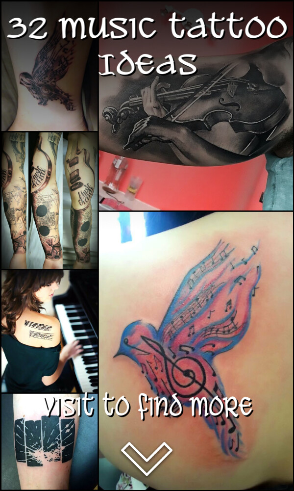 32 Music Tattoo Ideas