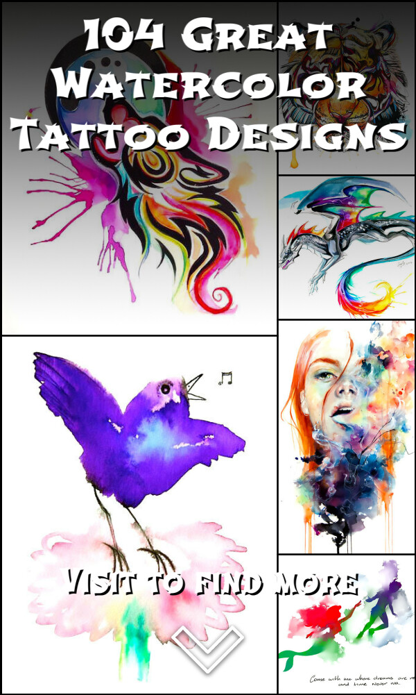 104 Great Watercolor Tattoo Designs