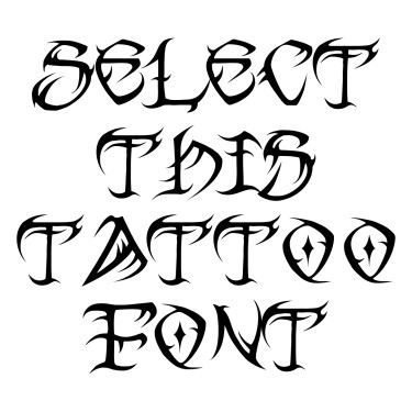 TRIBAL Tattoo Font