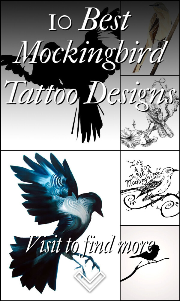 10 Best Mockingbird Tattoo Designs