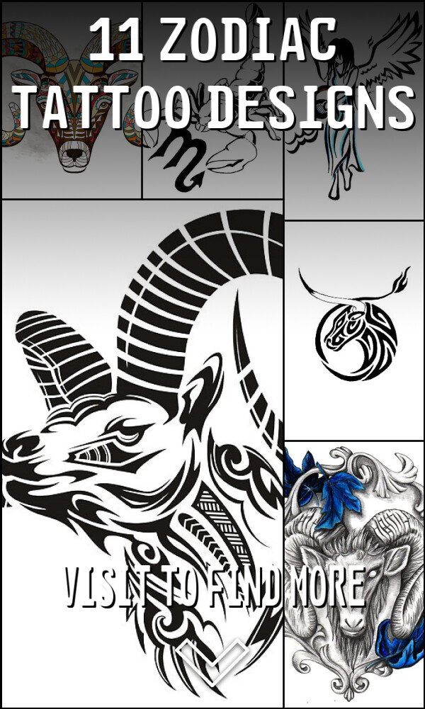 11 Zodiac Tattoo Designs