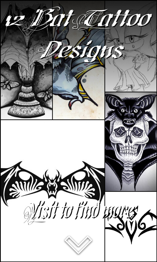 12 Bat Tattoo Designs