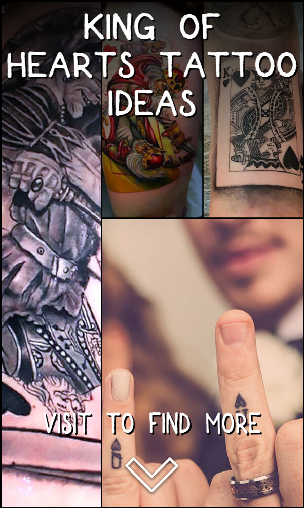 4 King of Hearts Tattoo Ideas