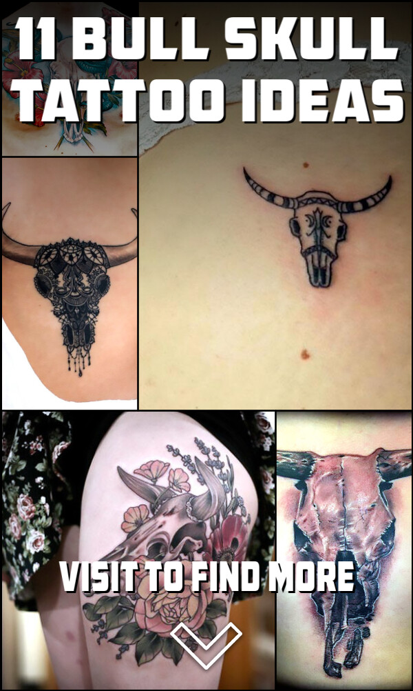 11 Bull Skull Tattoo Ideas