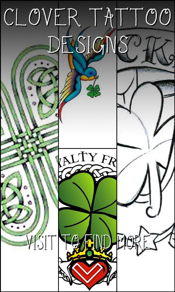 4 Clover Tattoo Designs