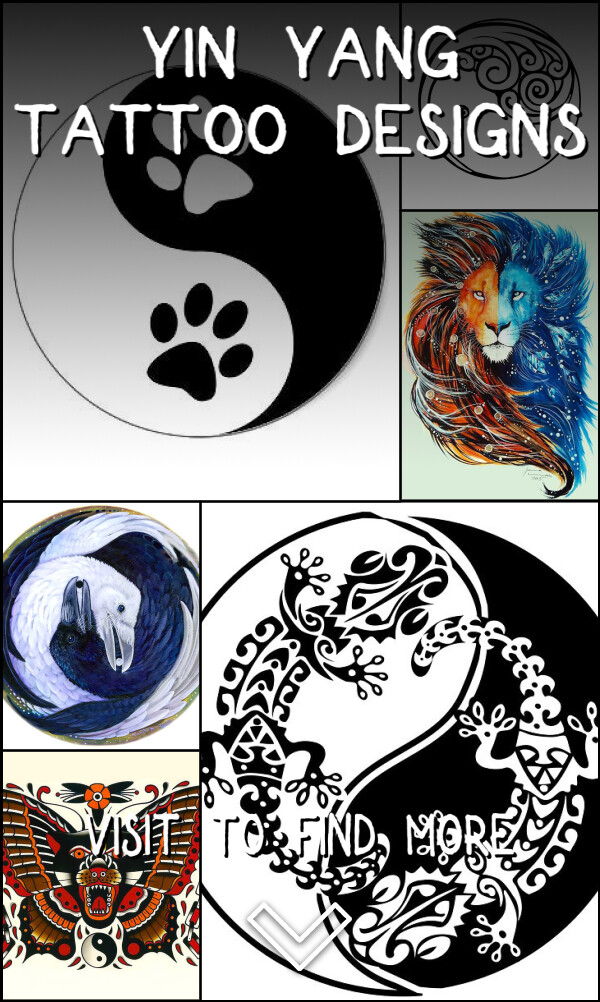 16 Yin Yang Tattoo Designs