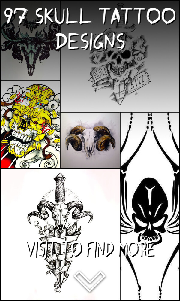 97 Skull Tattoo Designs