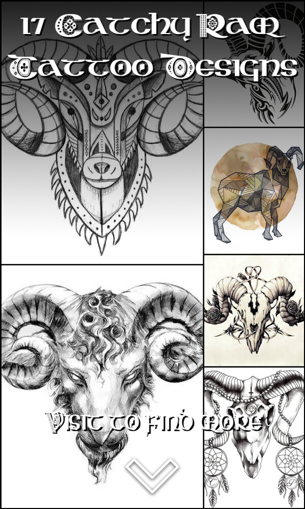 17 Catchy Ram Tattoo Designs