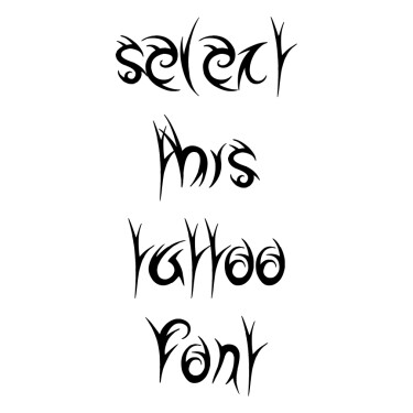 Highway To Hell Tattoo Font