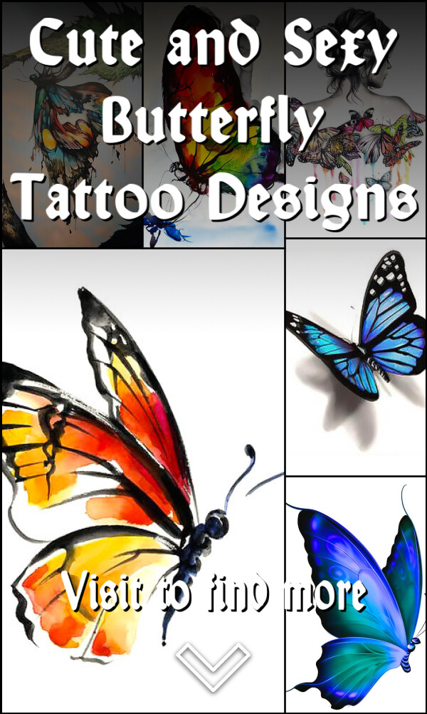 Cute and Sexy Butterfly Tattoo Designs