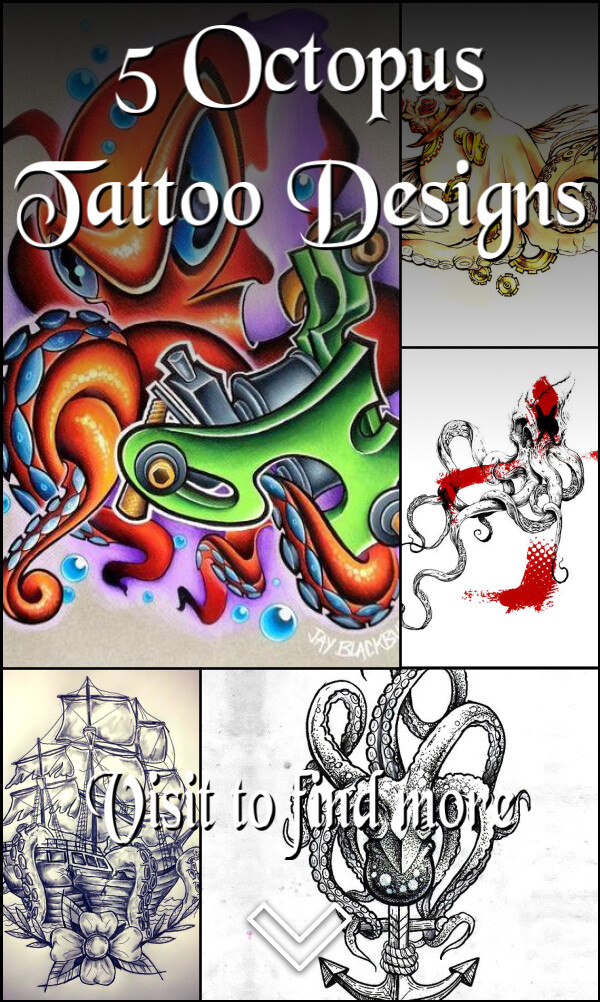 5 Octopus Tattoo Designs