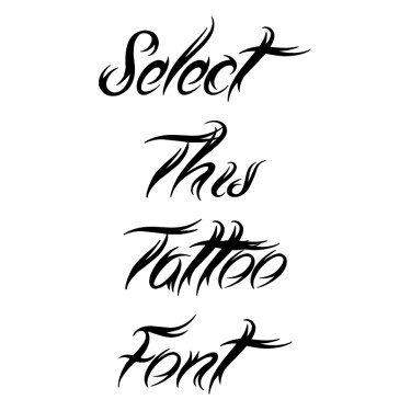Tribal Script Tattoo Font