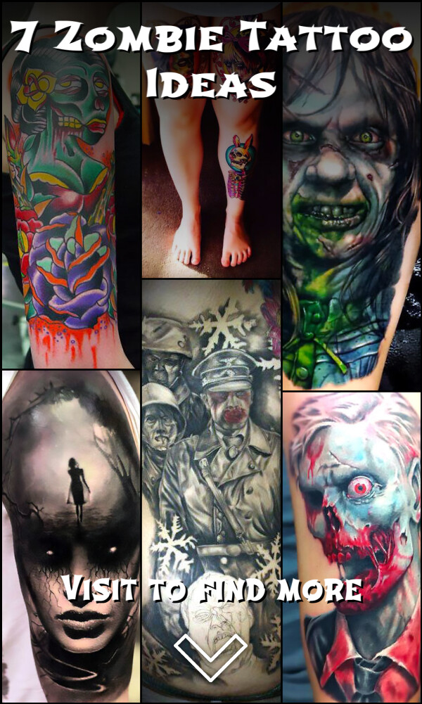 7 Zombie Tattoo Ideas