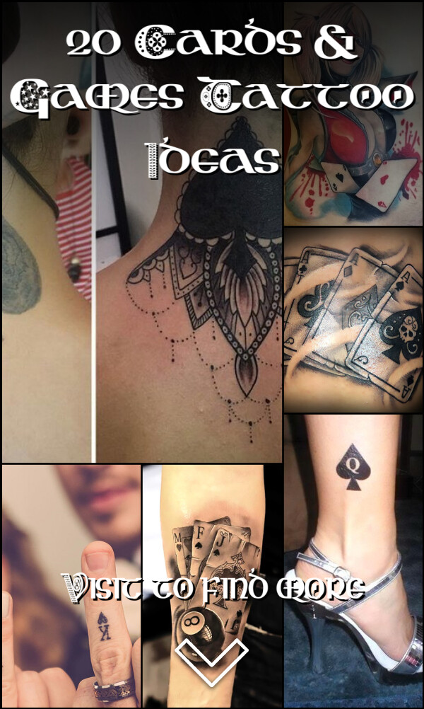 20 Cards & Games Tattoo Ideas