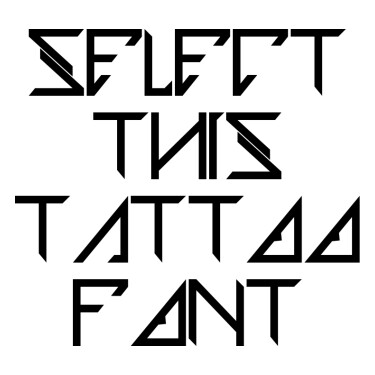 Zilap Tattoo Font