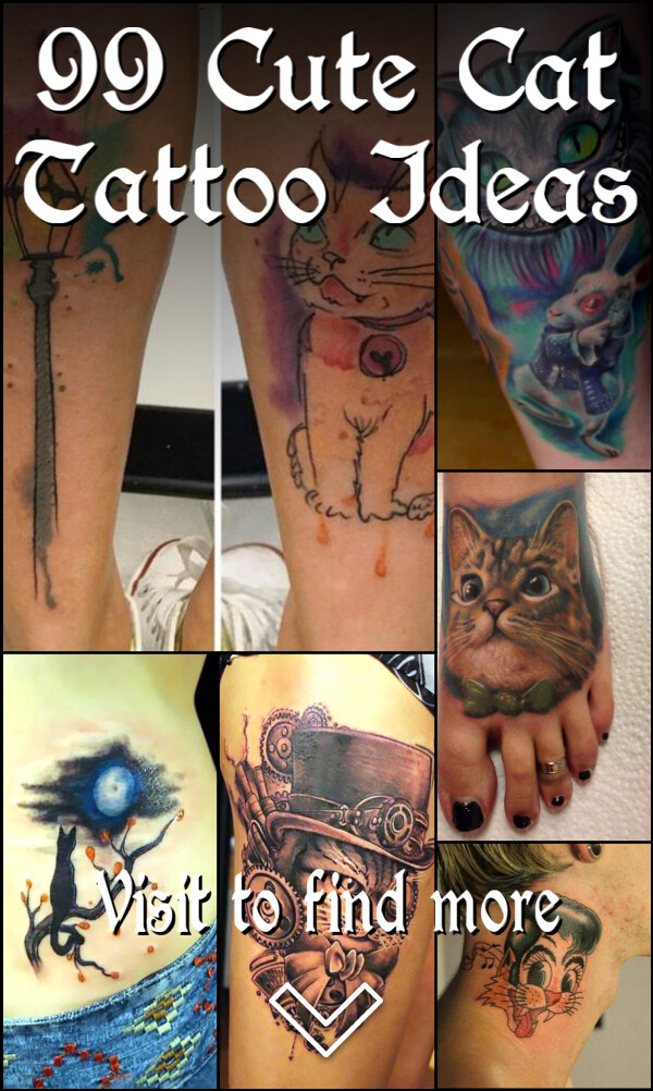 99 Cute Cat Tattoo Ideas