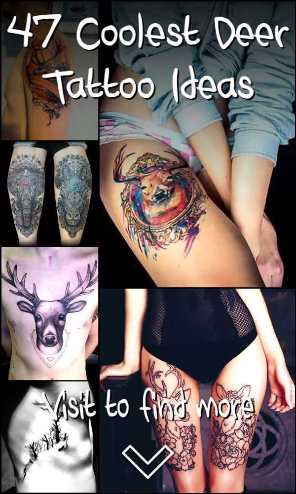 47 Coolest Deer Tattoo Ideas