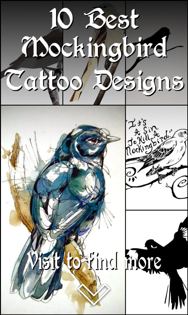 10 Best Mockingbird Tattoo Designs