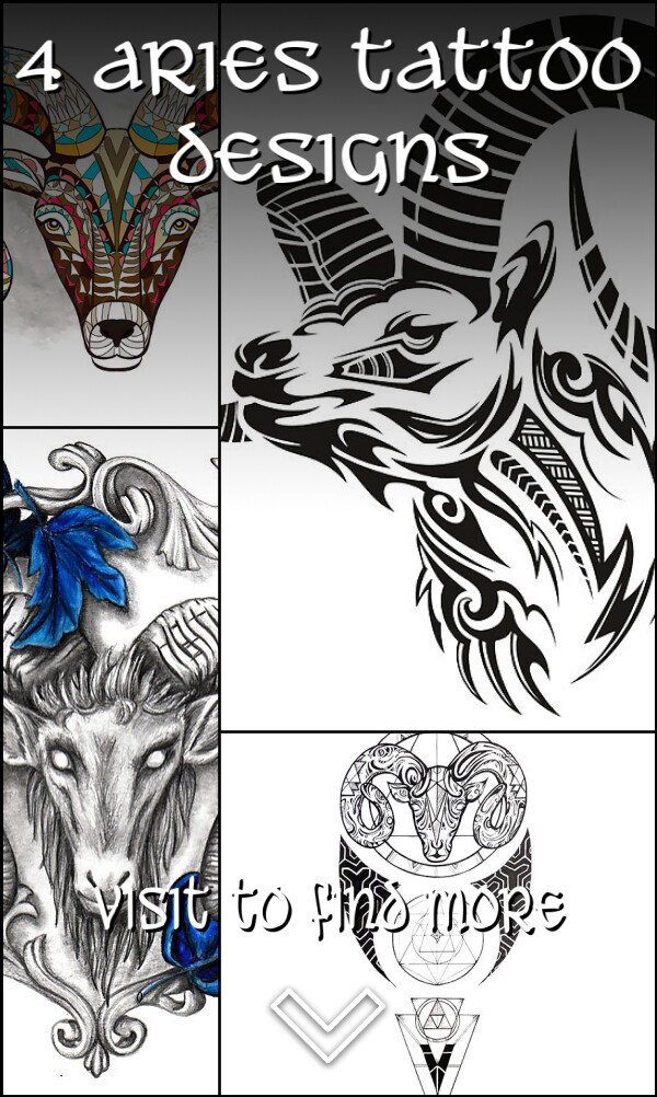 4 Aries Tattoo Designs