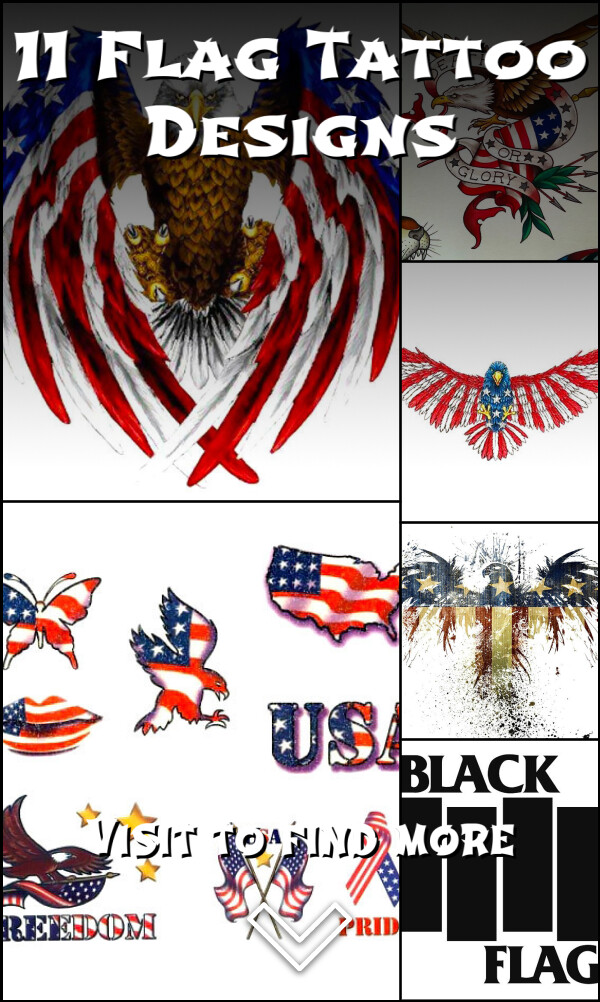 11 Flag Tattoo Designs