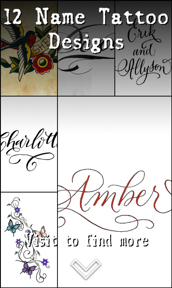 12 Name Tattoo Designs