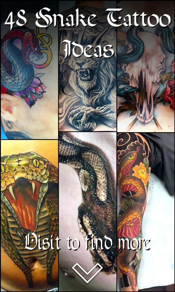 48 Snake Tattoo Ideas