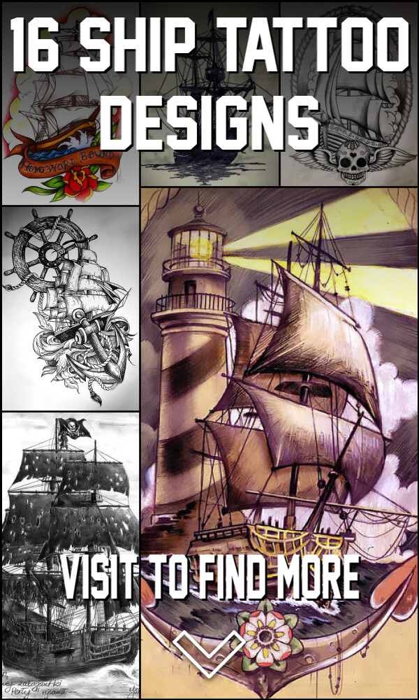 16 Ship Tattoo Designs