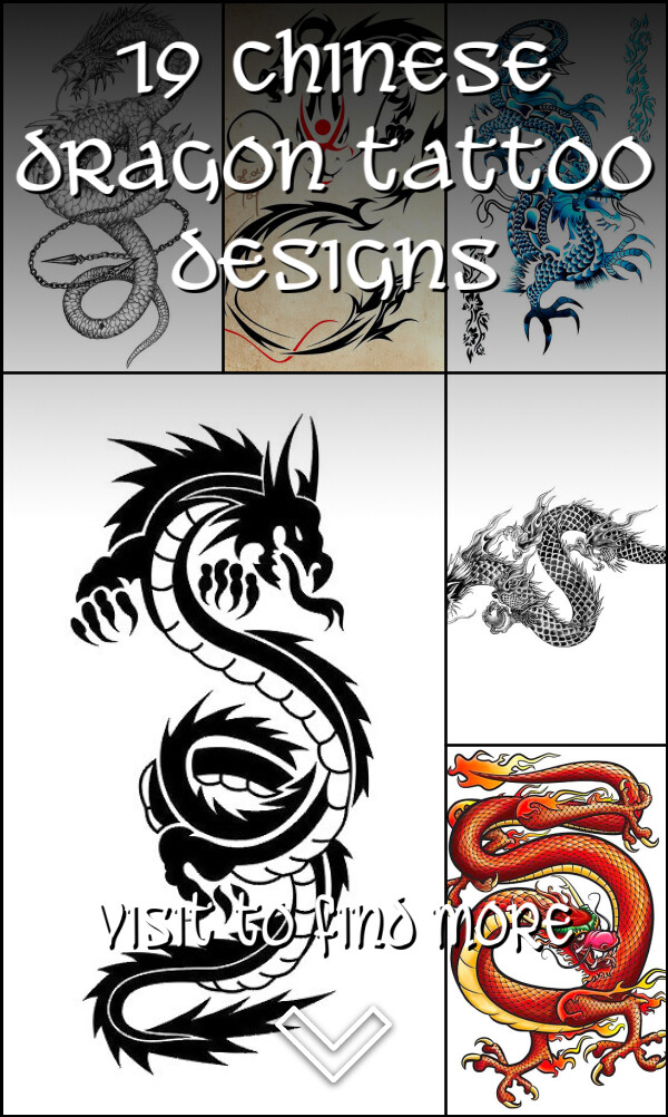 19 Chinese Dragon Tattoo Designs