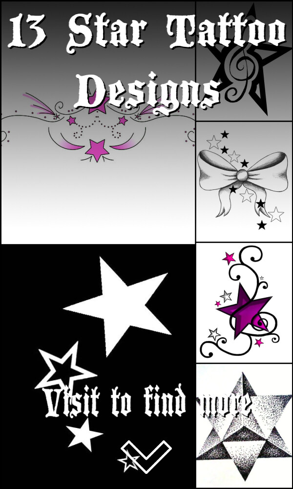 13 Star Tattoo Designs