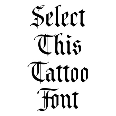Prince Valiant Tattoo Font