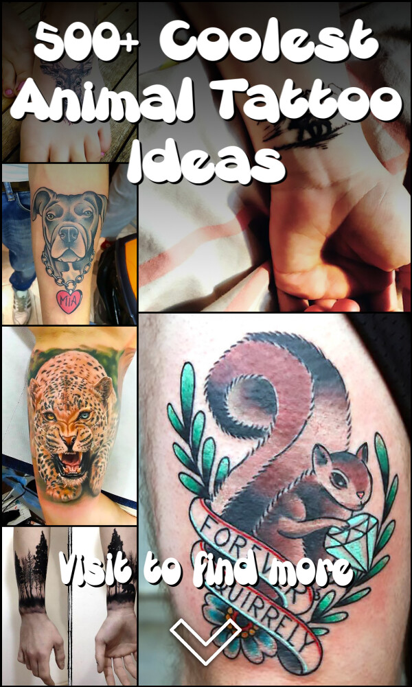 500+ Coolest Animal Tattoo Ideas