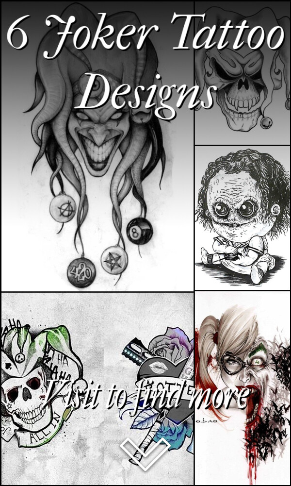 6 Joker Tattoo Designs