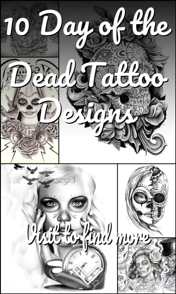 10 Day of the Dead Tattoo Designs