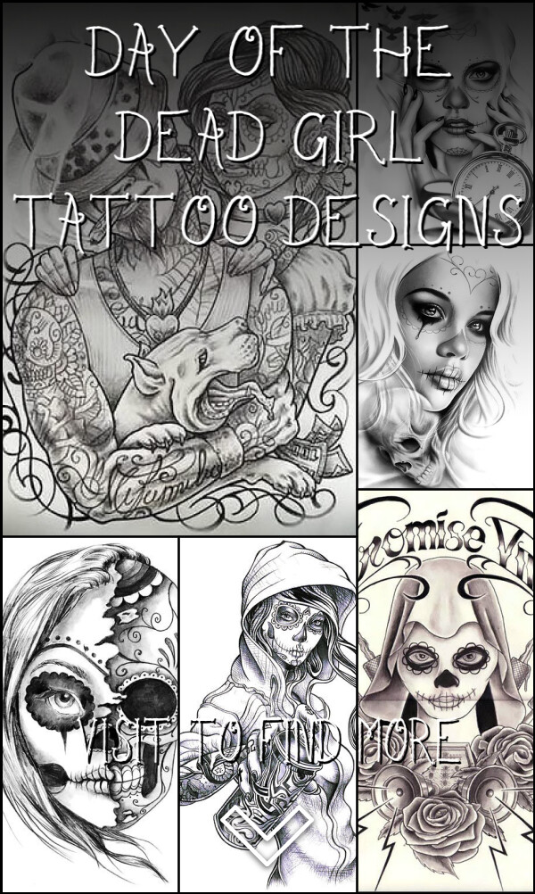 7 Day of the Dead Girl Tattoo Designs